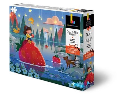 Lalita's Art Shop Strawberry Mist 100 pc Puzzle