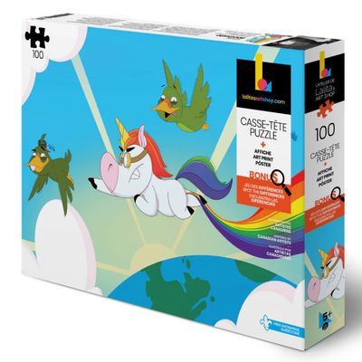 Lalita's Art Shop Flying Unicorn 100 pc Puzzle