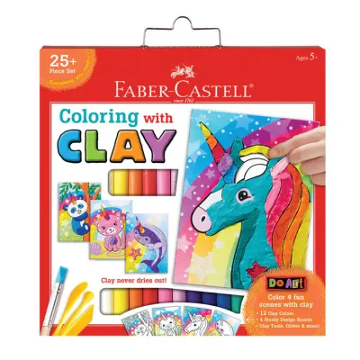 Faber-Castell Do Art Coloring with Clay Unicorn &amp; Friends
