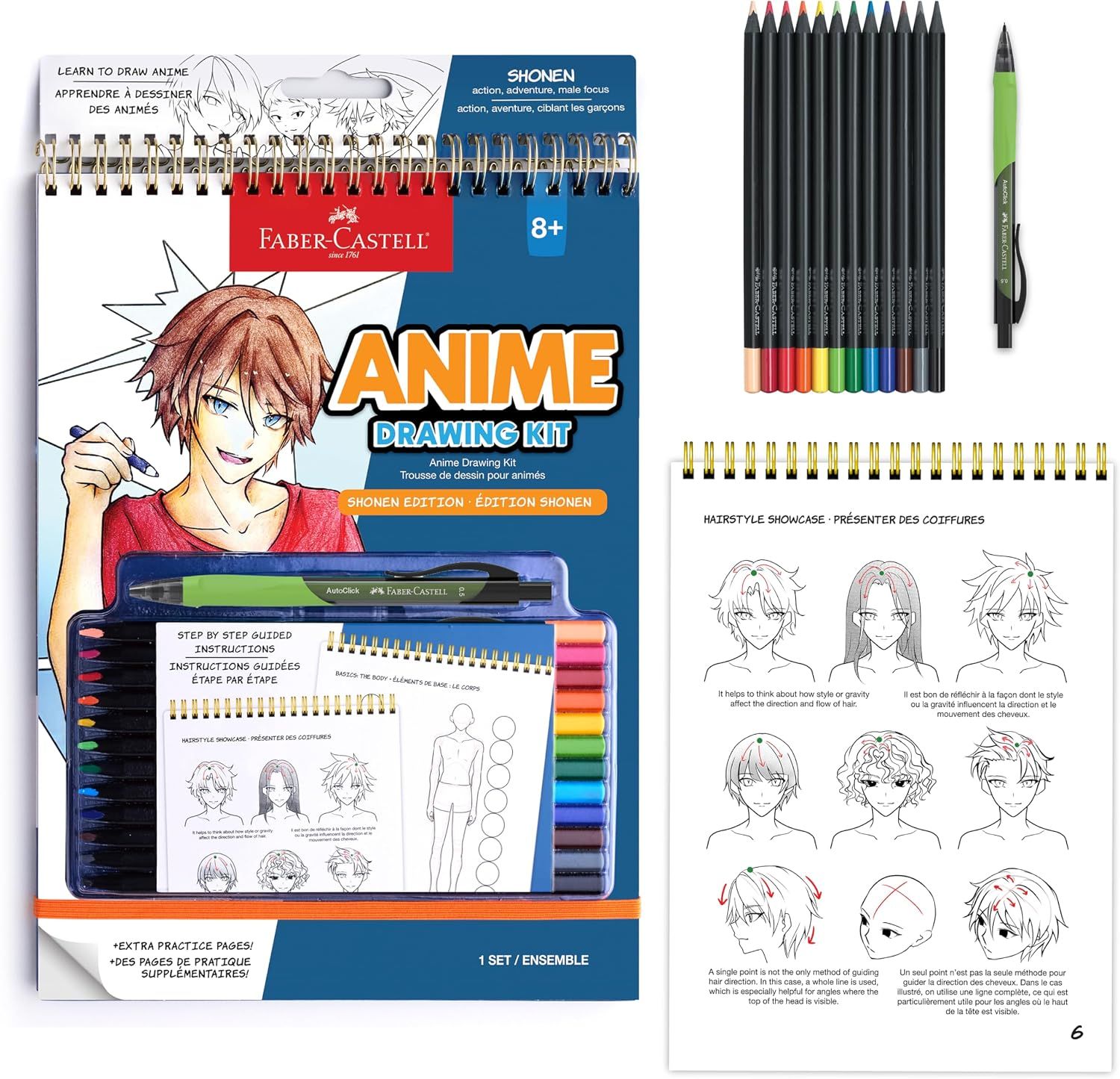 Faber-Castell Anime Drawing Kit - Shonen