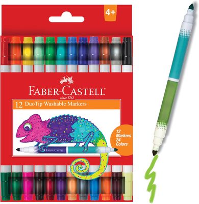 Faber-Castell 12ct DuoTip Washable Markers