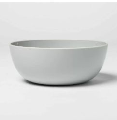37oz Plastic Cereal Bowl Gray - Room Essentials