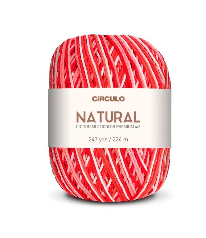 Circulo - Natural Cotton Multicolor, Color: 9202 - Anthurium