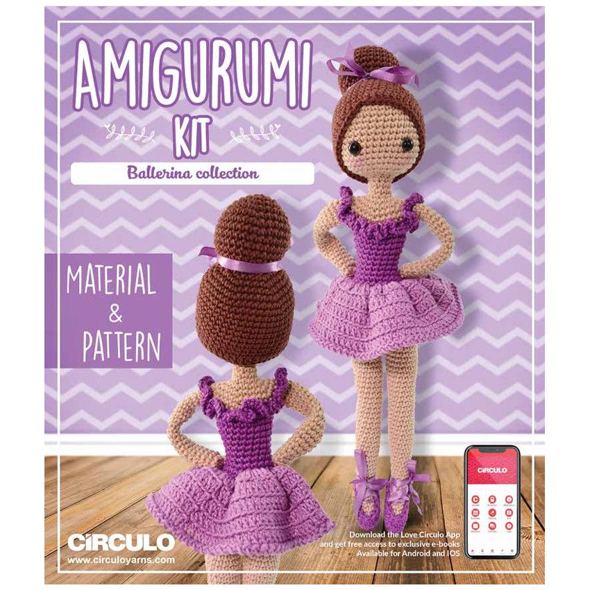 Circulo - Amigurumi Kit Ballerina - , Color: Alana