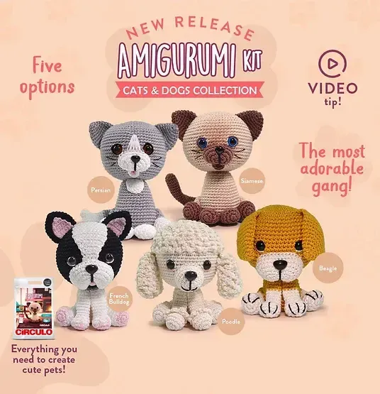 Circulo - Amigurumi Kit Cats &amp; Dogs - 