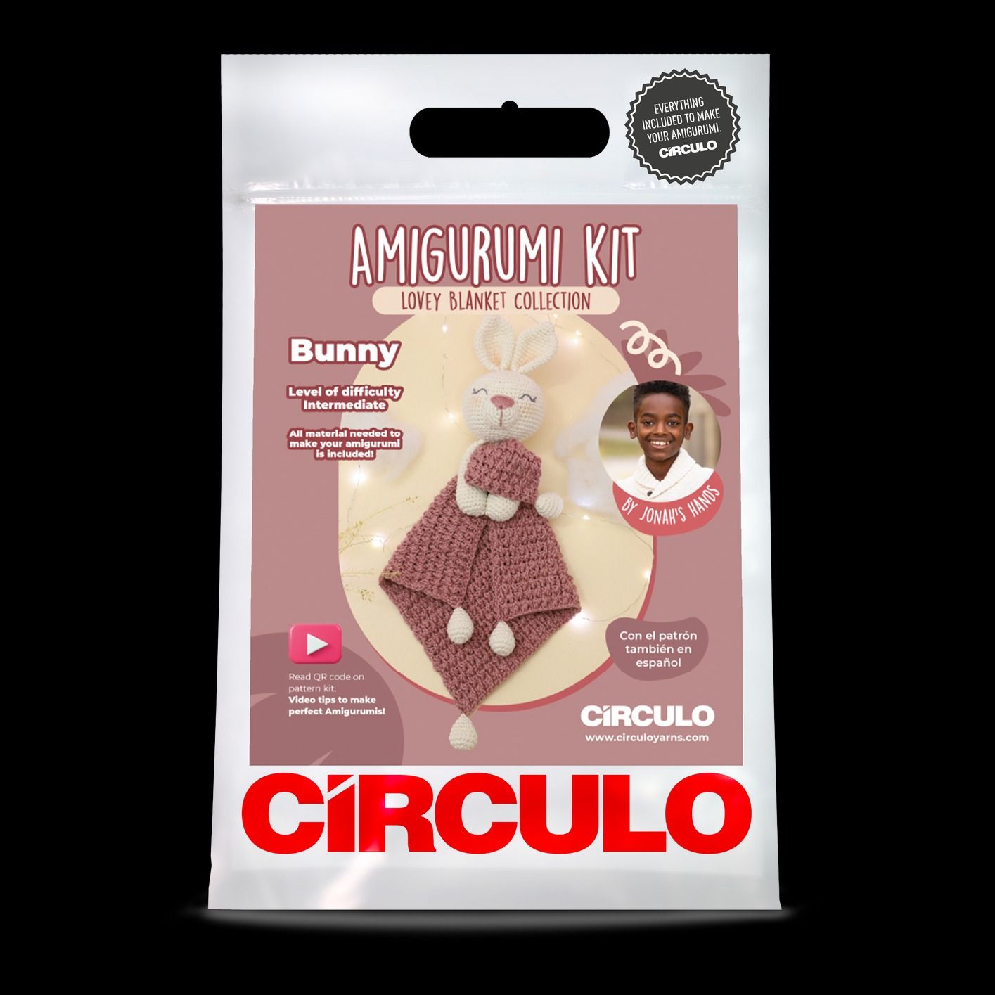 Circulo - Amigurumi Kit Lovey Blanket - , Color: Bunny