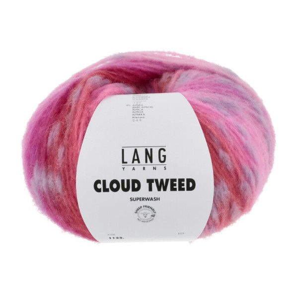 Lang - Cloud Tweed, Color: 1122-02 - Pink Red