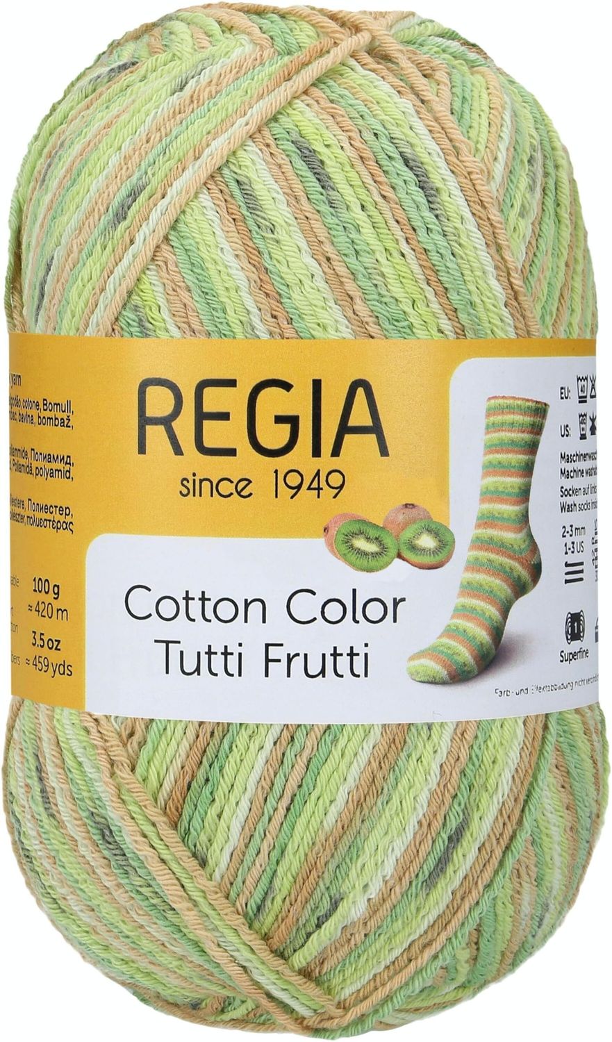 Regia - Cotton Color, Color: 2418 - Kiwi