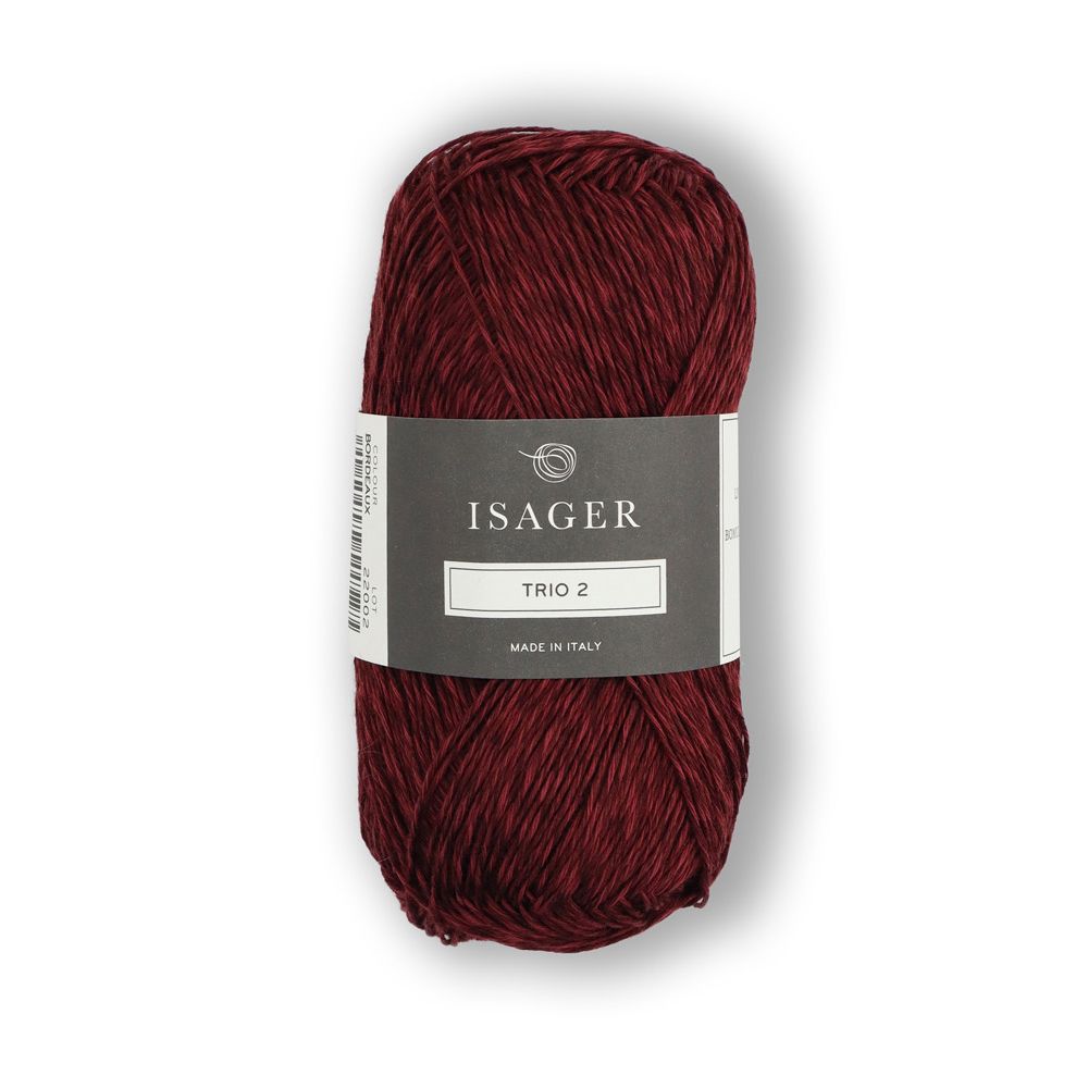 Isager - Trio 2 - , Color: Bordeaux