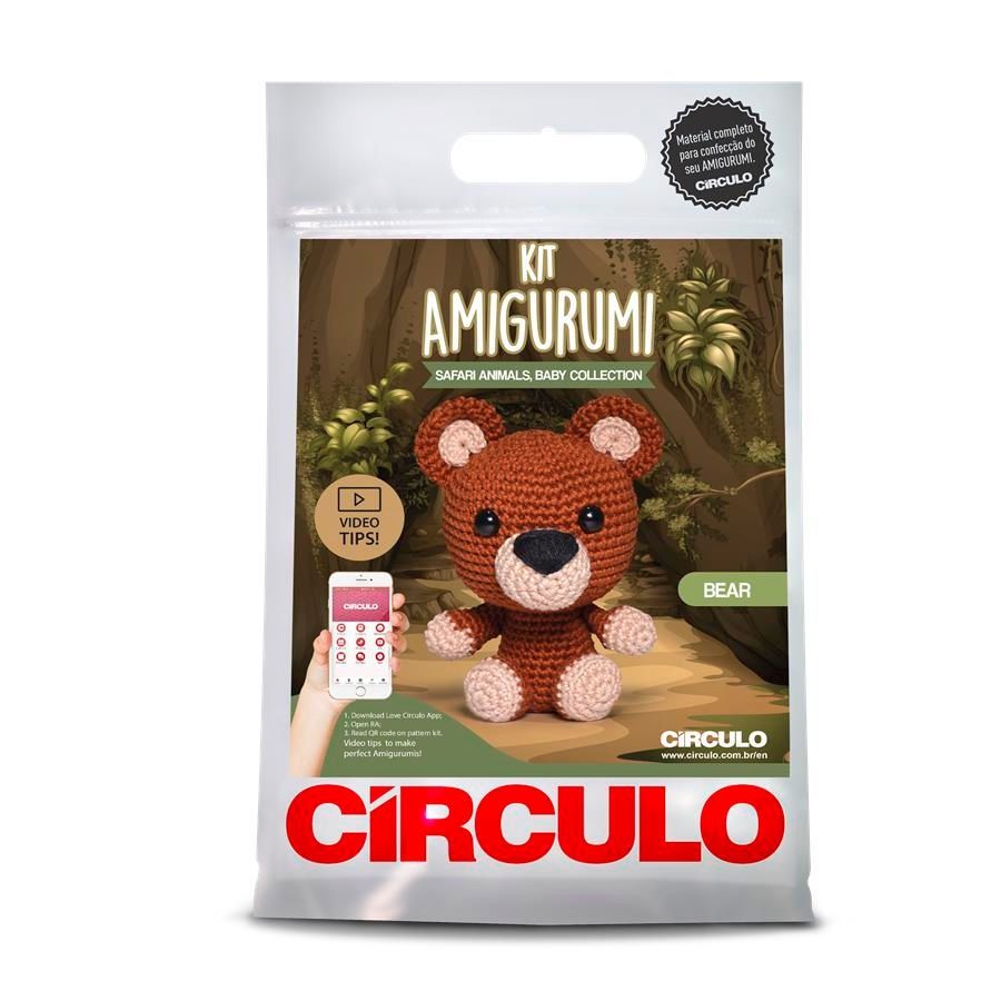 Circulo - Amigurumi Kit Safari Animals - , Color: Bear