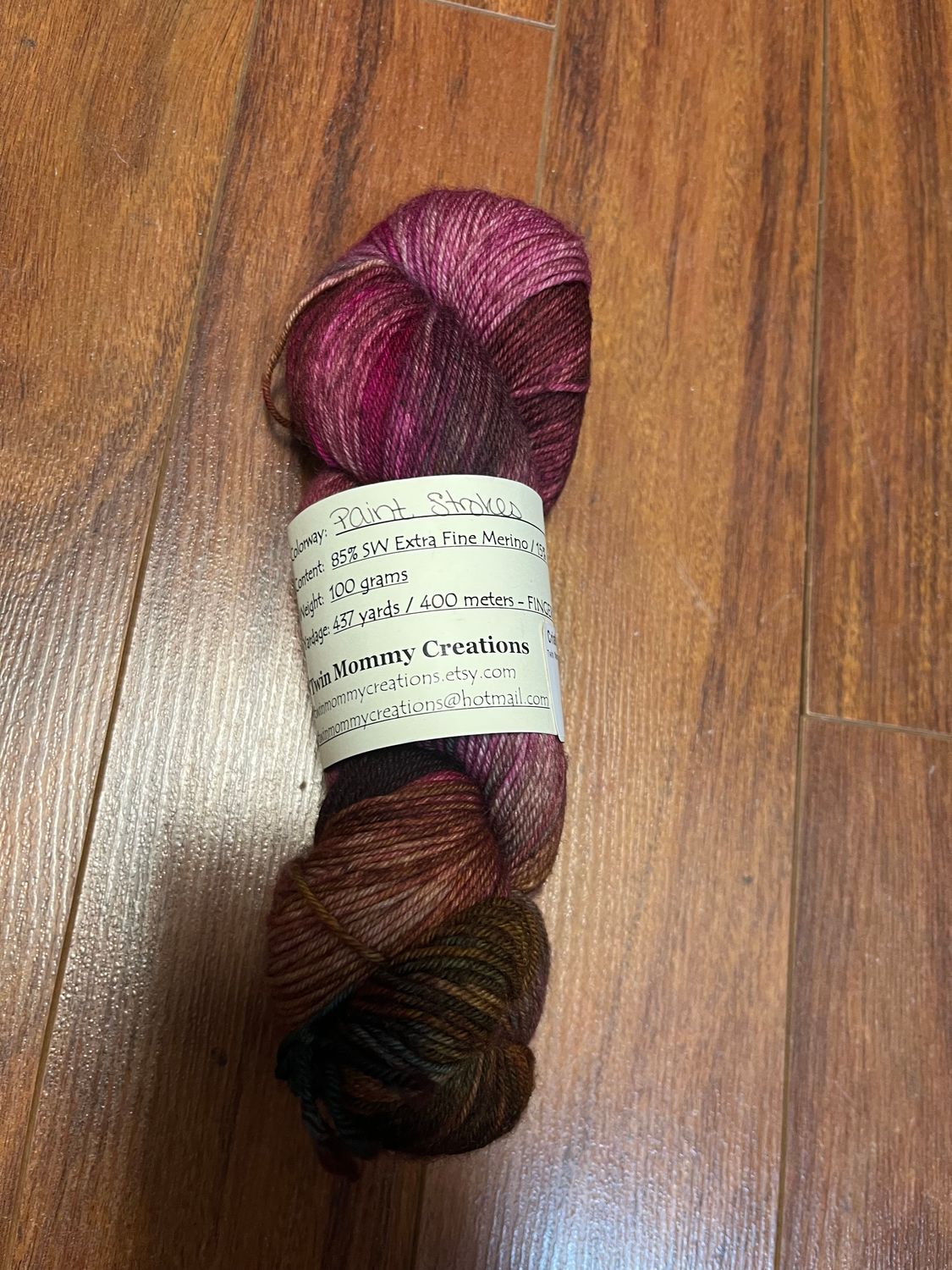 Twin Mommy - Extra Fine Merino, Color: Paint Strokes
