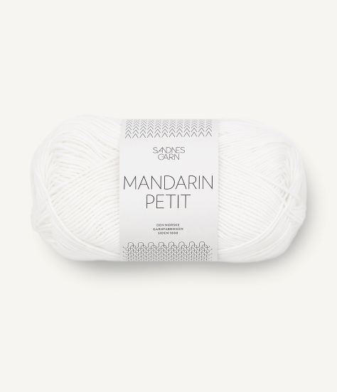 Sandnes Garn - Mandarin Petit, Color: #1001 - White