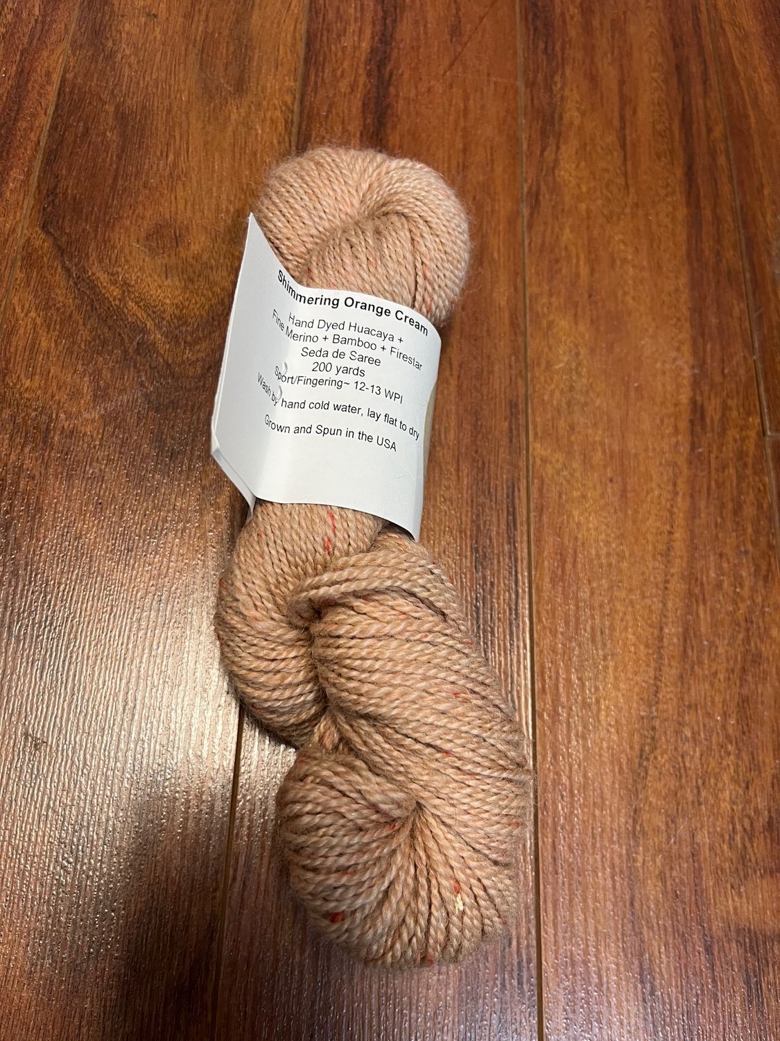 Criativity - Hand-Dyed - Shimmering Orange Cream