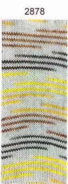 Online - Supersocke 343 Style - Silk Color 4-Ply, Color: 2878
