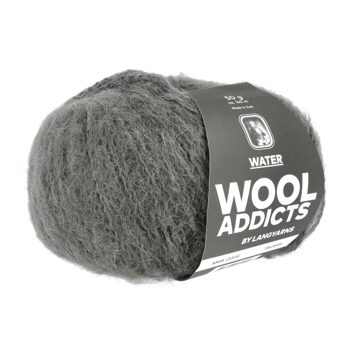 WoolAddicts - Water, Color: 05 - Charcoal