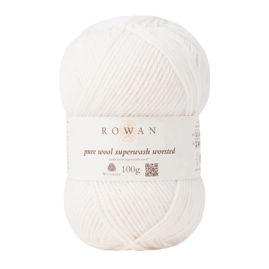Rowan - Pure Wool Superwash Worsted, Color: 101 - Ivory