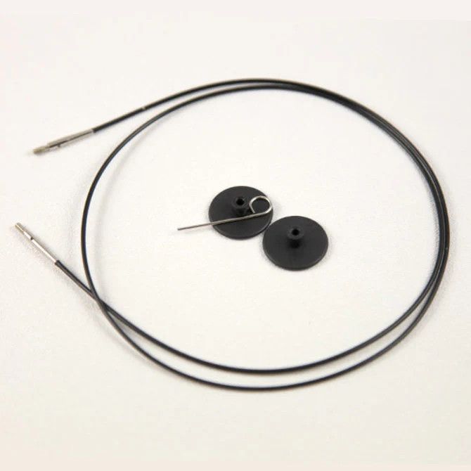 Knitter&#39;s Pride - Interchangeable  Cord, Color: Black, Size: 16&quot;