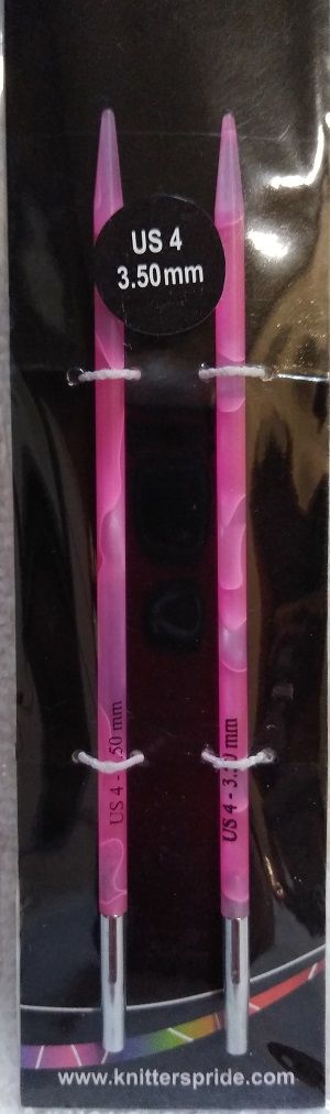 Knitter&#39;s Pride - Marblz - IC Tips 4.5&quot;, Size: US 4 (3.5 mm)