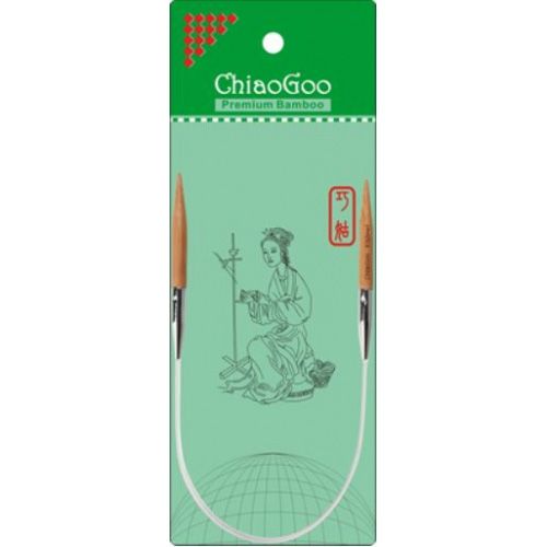 ChiaoGoo - Bamboo  Circular Needles (Patina), Length: 12&quot;, Size: US 1 (2.25 mm)