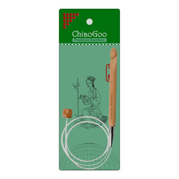 ChiaoGoo - Bamboo Flexible Tunisian Crochet Hook - 32"
