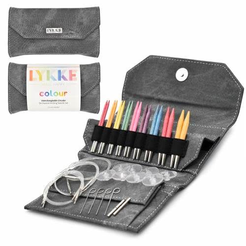 LYKKE Crafts - Colour IC Knitting Needle Set