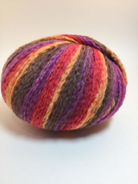 Knit One - TY-DY Socks Skinny Stripes, Color: 2211 - Melons