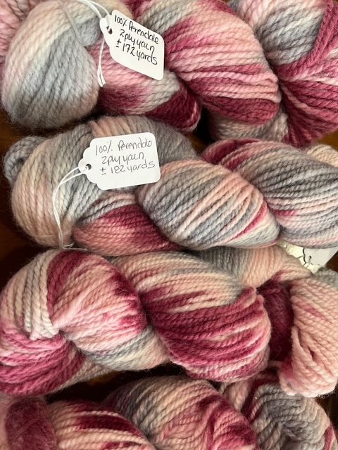 Dream Ranch Design Hand Spun Yarn Perendale