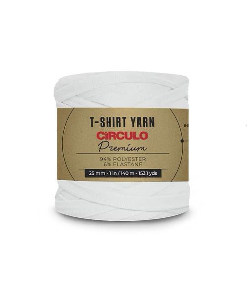 Circulo - T-Shirt Yarn, Color: 8001 - White