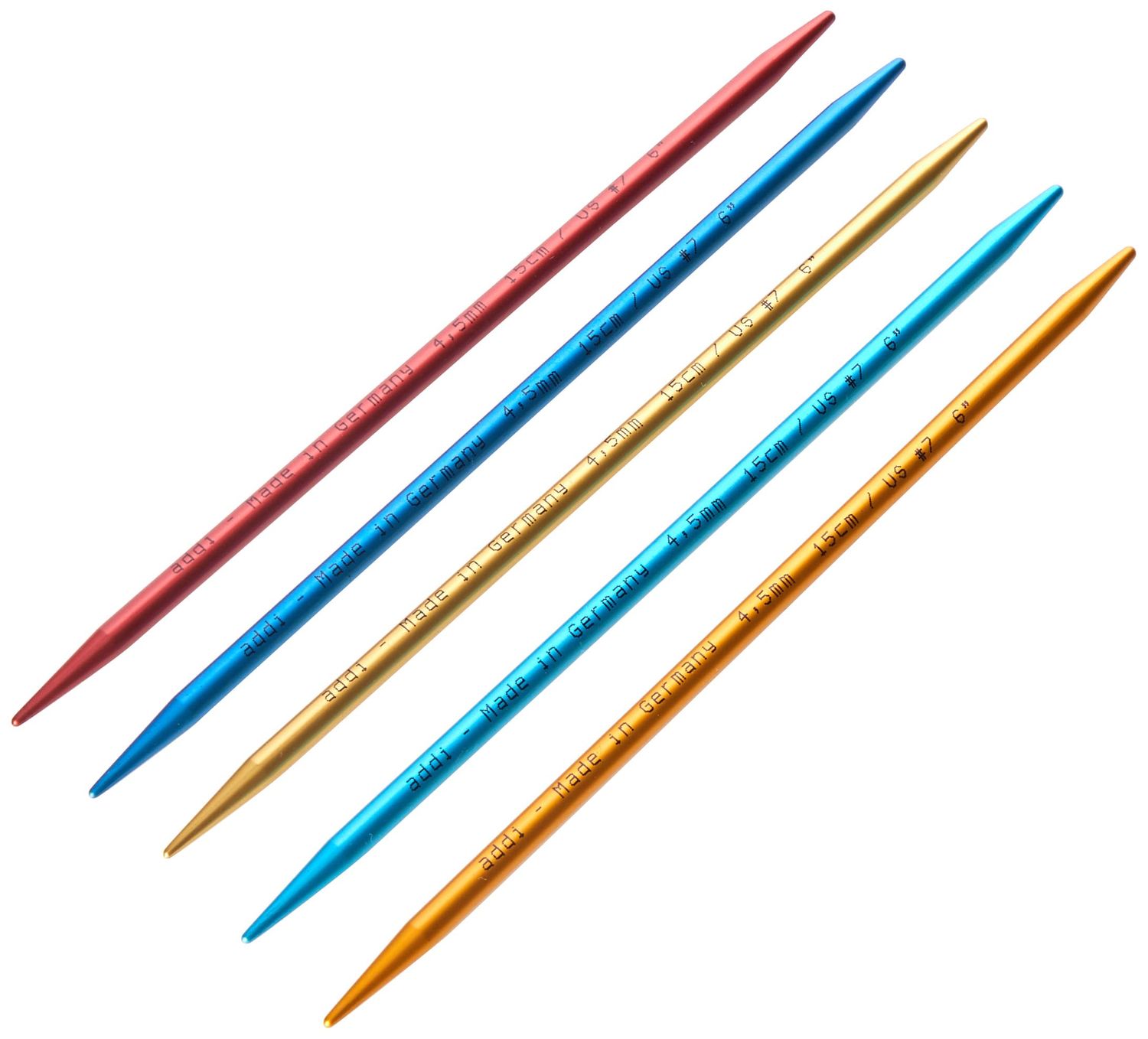Addi - FlipStix Needles DPN (set of 5), Length: 6&quot;, Size: US 0 (2.0 mm)