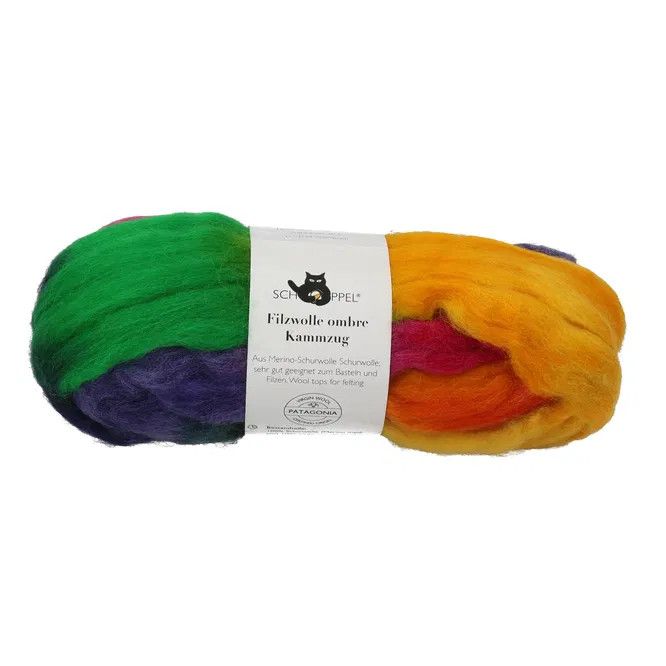 Shoppel Wolle - Filzwolle Ombre Kammzug