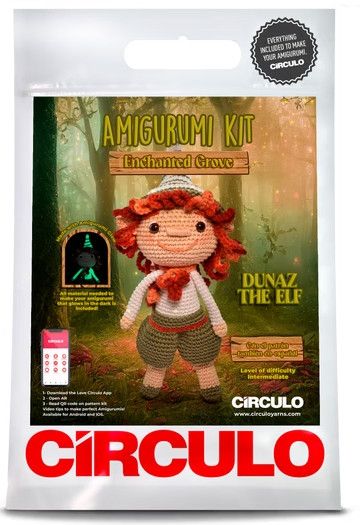 Circulo - Amigurumi Kit - Enchanted Grove, Color: Dunaz the Elf