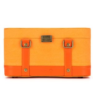 Della Q - Maker's Train Case, Color: Orange