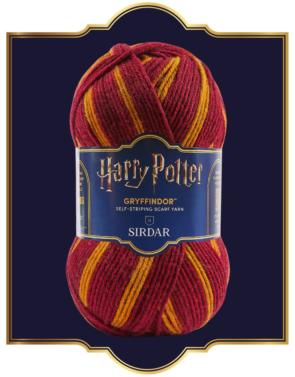 Harry Potter Scarf Yarn, Color: Gryffindor