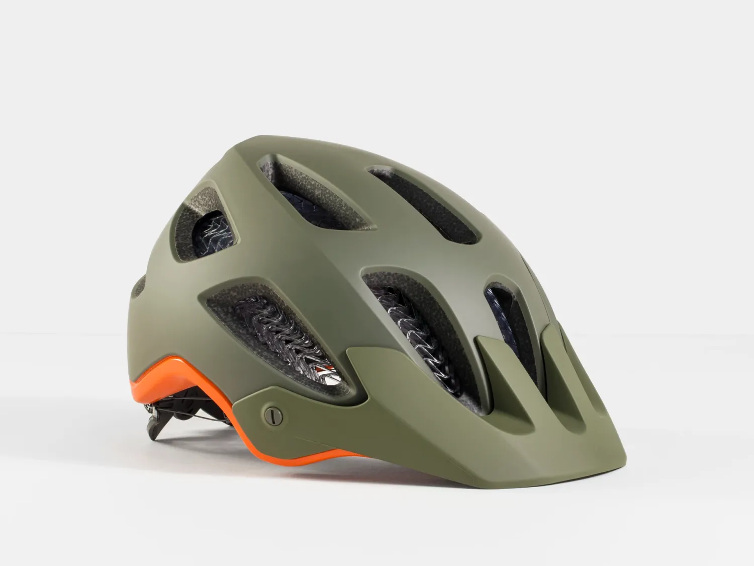 Helmet Bontrager Rally Wavecel Olive Grey/Rorange 