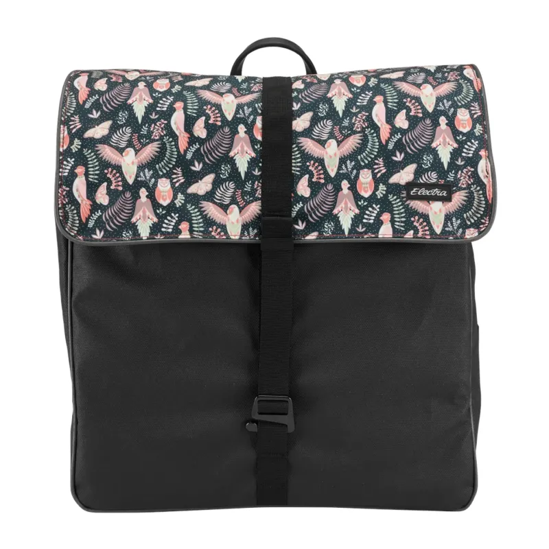 Bag Electra Pannier Black with Fern