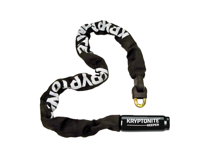 Kryptonite Keeper 785 Integrated Chain Lock - 85cm (2.8&#39;), 7mm, Keyed, Black