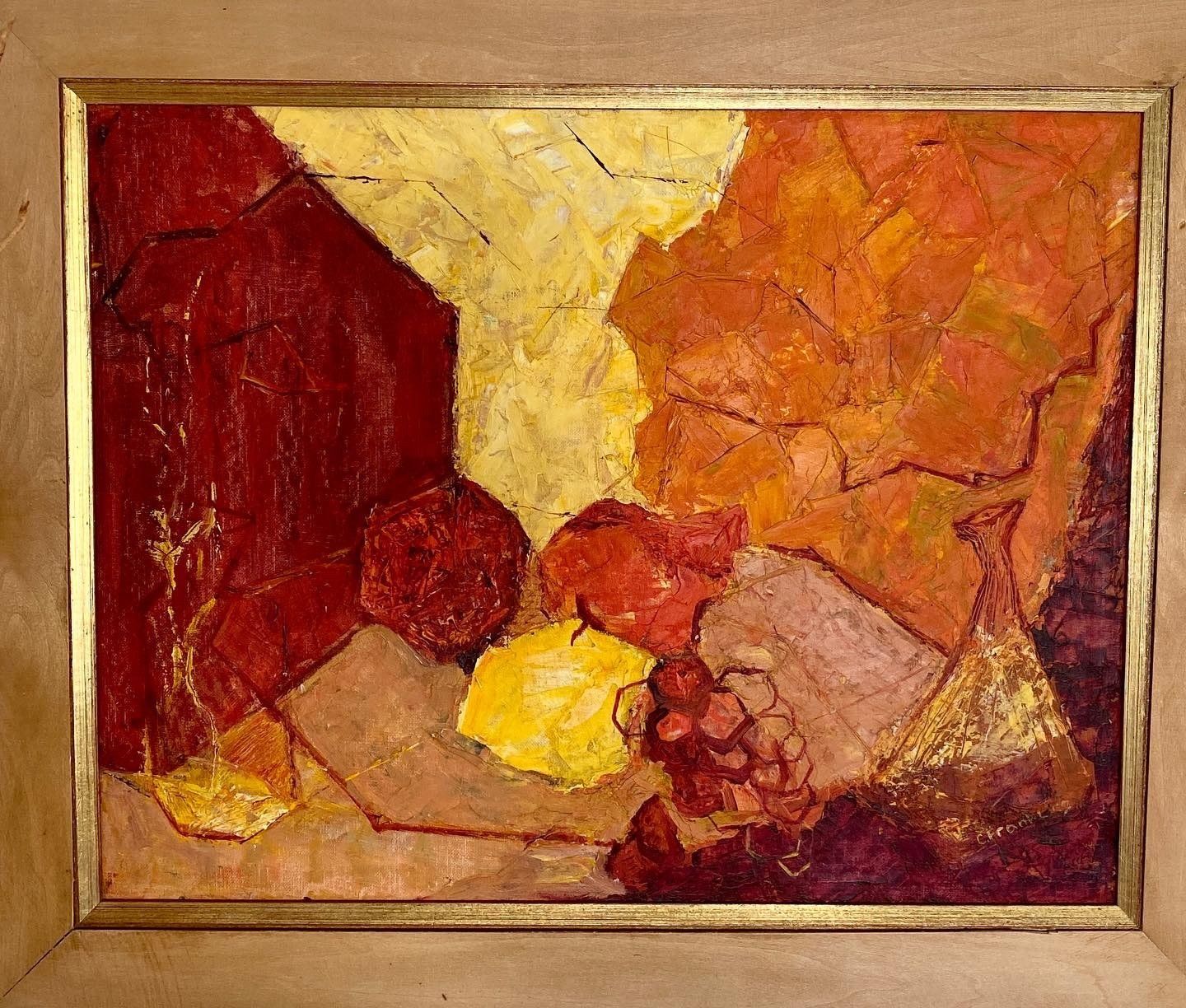Modernist Abstract Painting by Constance Frankl, 1950s/60s NY