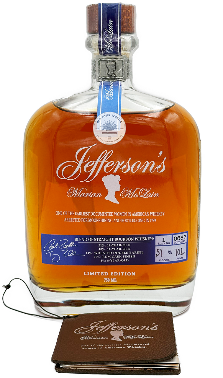 JEFFERSON&#39;S  BOURBON MARIAN MCLAIN 101PF .750L