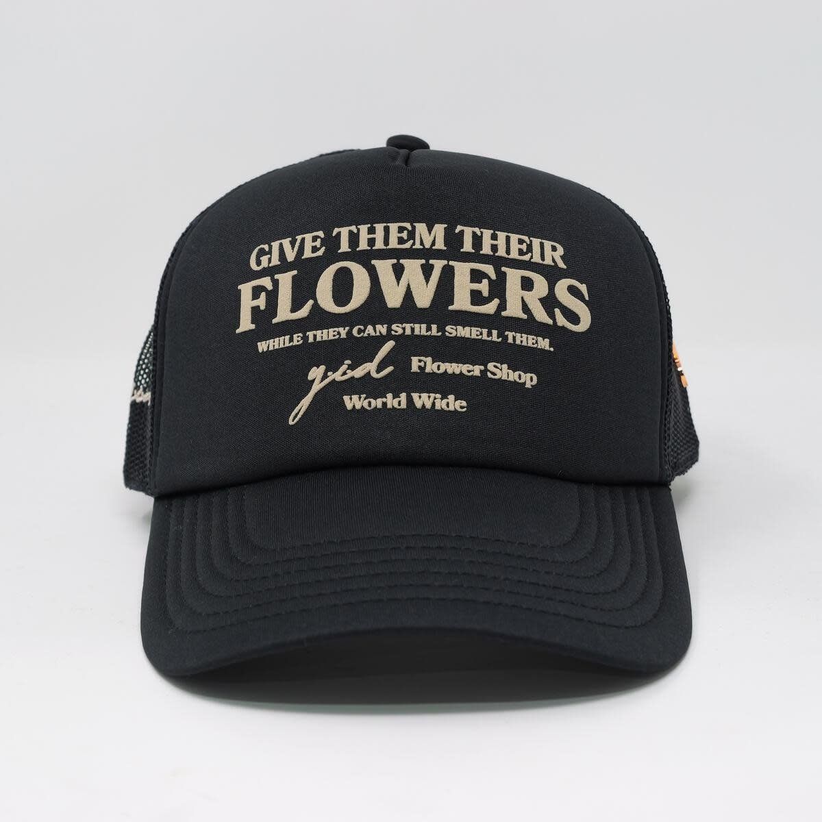 FLOWER SHOP TRUCKER HAT (BLACK)