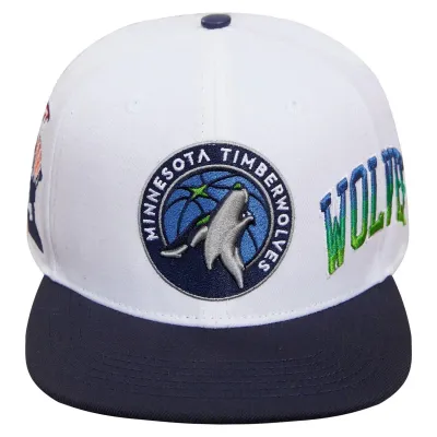 Minnesota Timberwolves Home Town Wool Snapback Hat WHITE