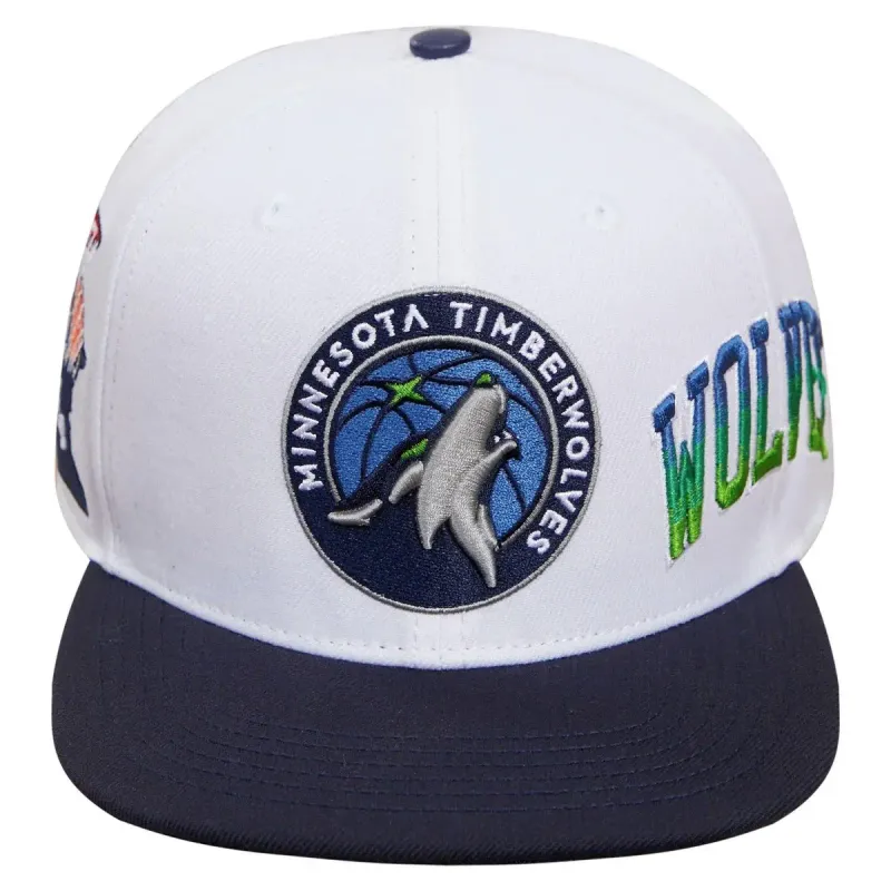 Minnesota Timberwolves Home Town Wool Snapback Hat WHITE