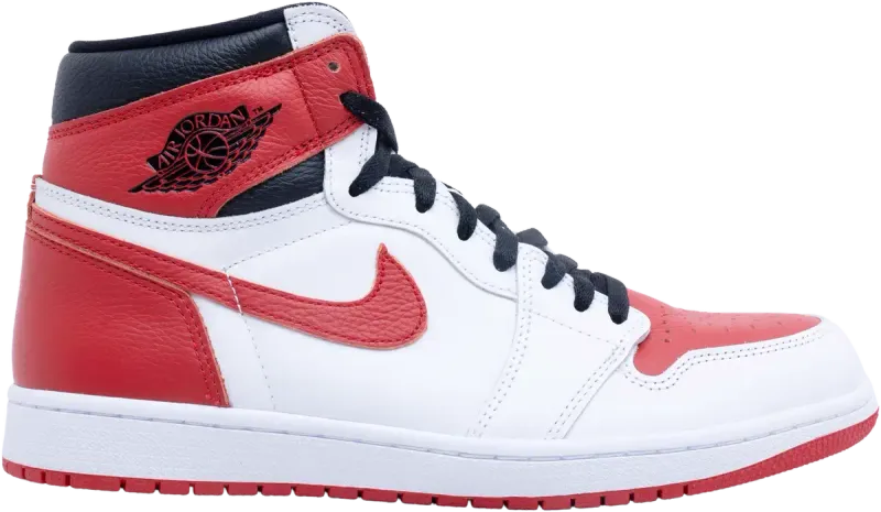 AIR JORDAN 1 RETRO HIGH OG Men – White/University Red-black Size10