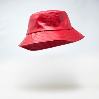 Gold Star Red bucket hat