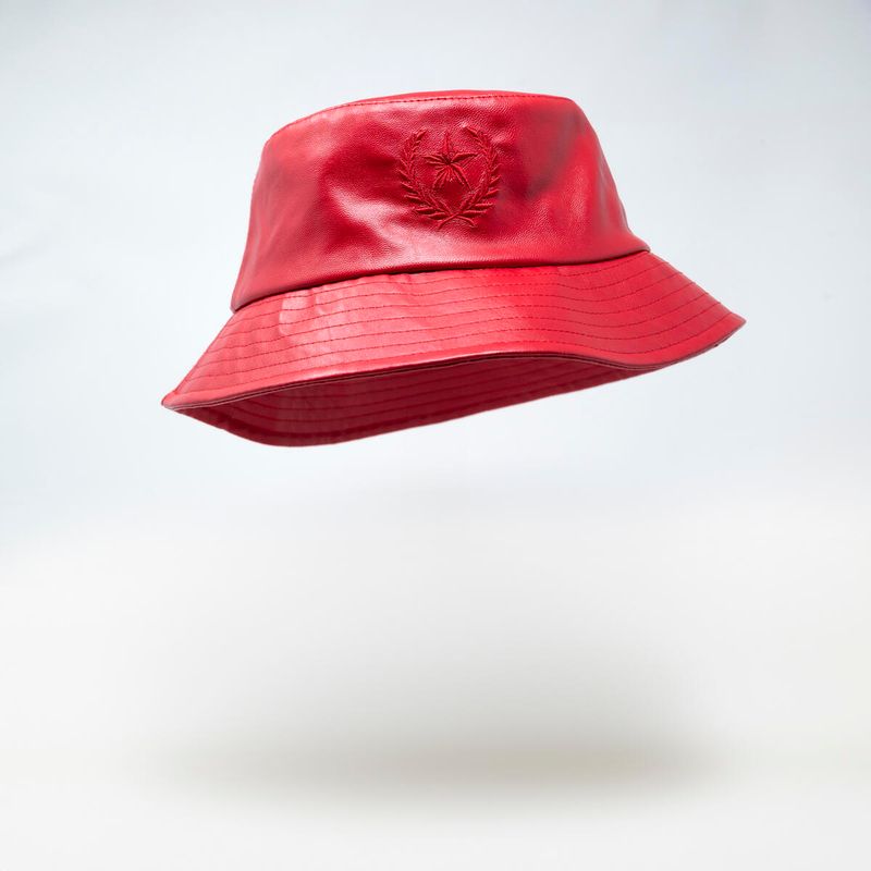 Gold Star Red bucket hat