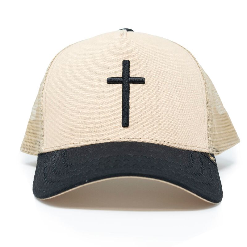 Gold Star cross hat khaki