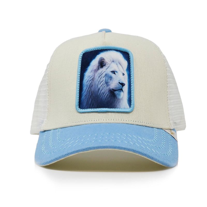 Gold Star Lion Off White/Baby Blue
