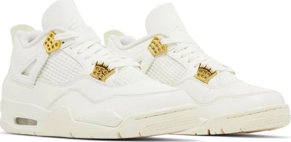 Air Jordan 4 Retro Sail/Metallic Gold-Black 8.5
