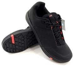 Crank Brothers Stamp Lace Men&#39;s Flat Shoe - Black/Red/Black Size 11