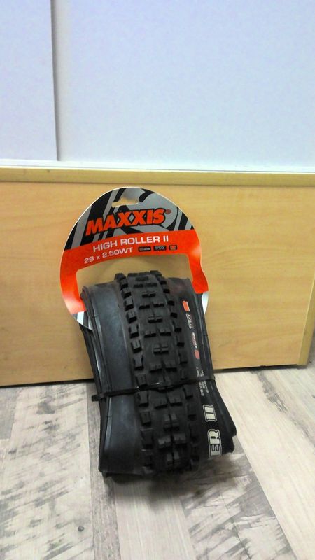 Maxxis, High Roller II, Tire, 29&#39;&#39;x2.50, Folding, Tubeless Ready, 3C Maxx Terra, Double Down, Wide Trail, 120x2TPI, Black