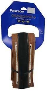 Panaracer GravelKing Plus Tire - 700 x 35 Tubeless Folding Black/Brown ProTite Protection